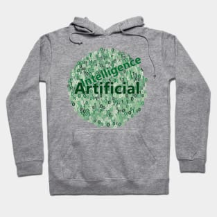 Artificial Intelligence Data Science Word Cloud | Green Hoodie